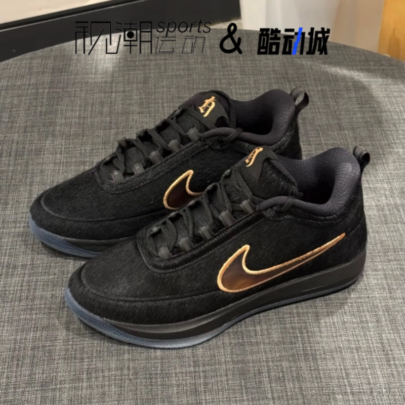 耐克布克2代黑色轻便百搭篮球鞋