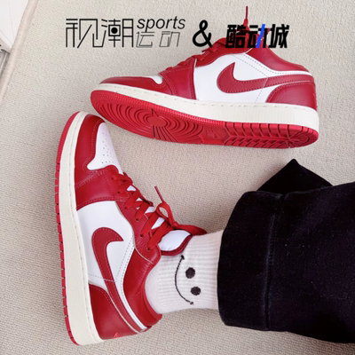 AJ1白红大童运动板鞋复古篮球鞋