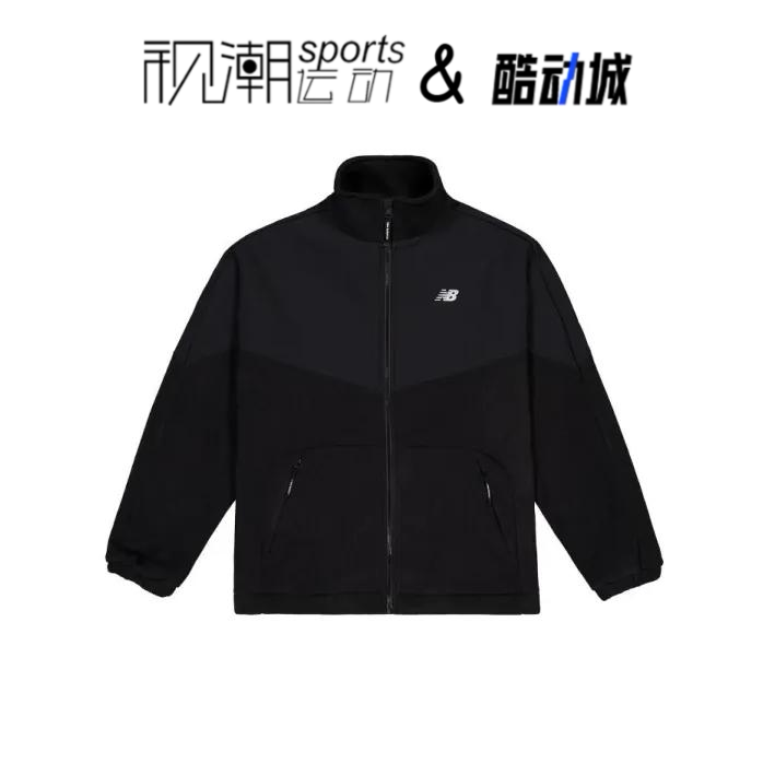 NB黑色男长袖夹克外套百搭针织