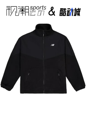New Balance NB 黑色男运动休闲百搭针织长袖夹克外套MDD45031-BK