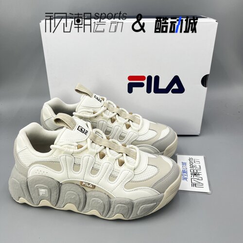 FILA斐乐可颂面包鞋豆腐白老爹鞋