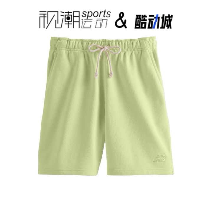 NB荧光绿女舒适纯棉透气休闲短裤