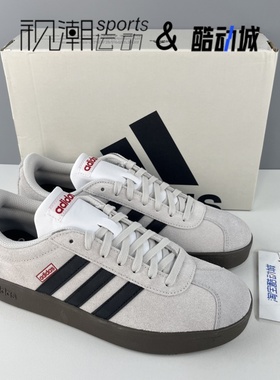 Adidas阿迪达斯neo VL Court灰色男女经典德训透气休闲板鞋HQ1802