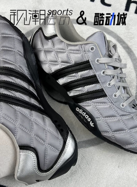 Adidas阿迪达斯Adiracer灰色女子复古耐磨运动休闲赛车鞋JS0284