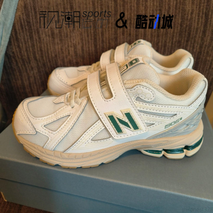 NB1906白色儿童舒适百搭休闲鞋