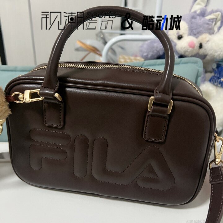 斐乐ORIGINALE褐色小熊手提包
