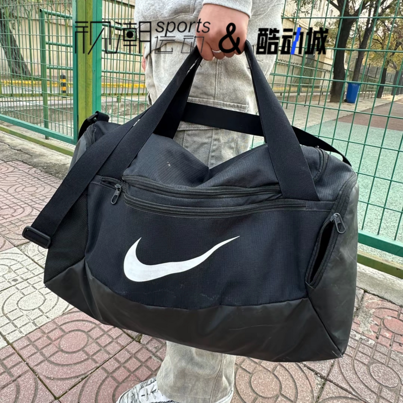 Nike耐克黑色男女大容量健身训练手提包旅行包斜挎包BA5957-010
