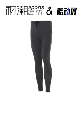 New Balance NB 黑色男透气吸湿排汗跑步运动紧身长裤MP31275-ACK