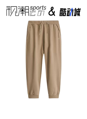 New Balance NB卡其男百搭运动休闲纯色针织束脚长裤6LD37241-LBE