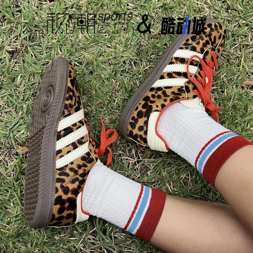 阿迪达斯SambaOG棕色休闲德训鞋