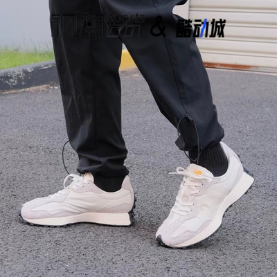 NB327米灰复古运动休闲跑步鞋