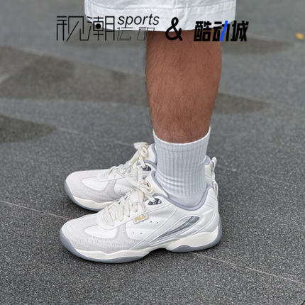 FILA斐乐飞泉鞋 白色男复古百搭薄底运动休闲德训鞋F12M531105FCM
