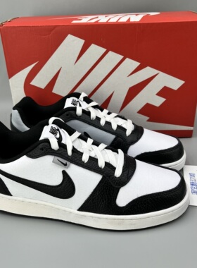 Nike耐克Ebernon Prm黑白熊猫男复古舒适运动休闲鞋AQ1774-102