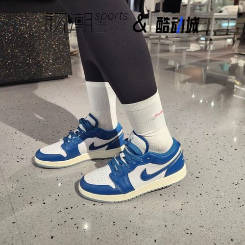 AJ1白蓝大童百搭板鞋复古篮球鞋
