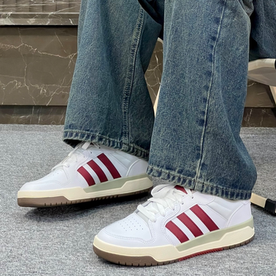 AdidasneoEntrap白红休闲板鞋