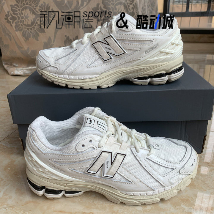 NB1906R白色男女舒适休闲跑步鞋