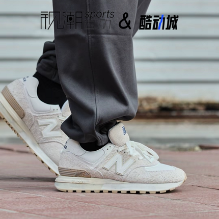 New Balance NB 574米白男女复古做旧休闲运动跑步脏脏鞋U574LGRS