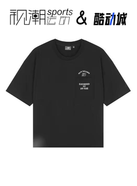 New Balance NB 黑色男子宽松舒适圆领休闲短袖T恤5ED26151-BK