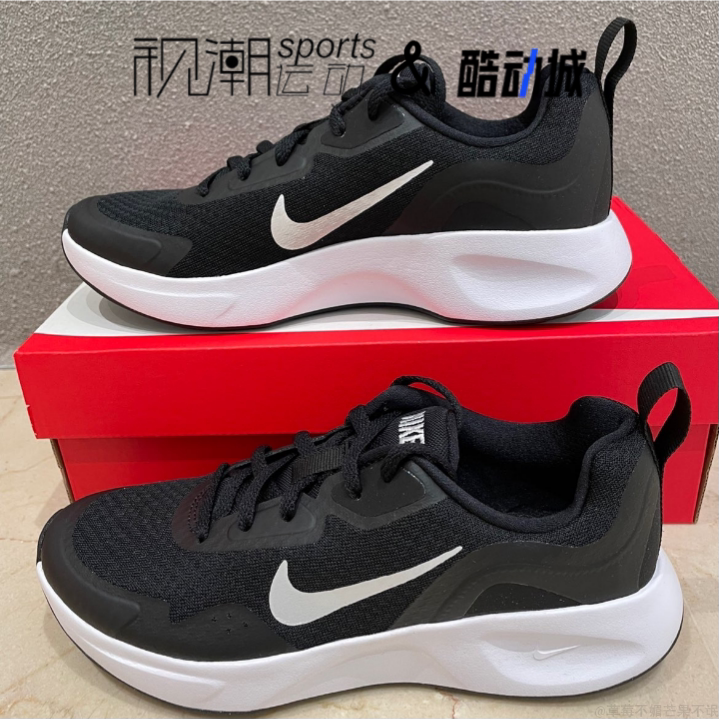 Nike耐克Wearallday RUN SWIFT黑白男耐磨休闲跑步鞋CJ1682-004