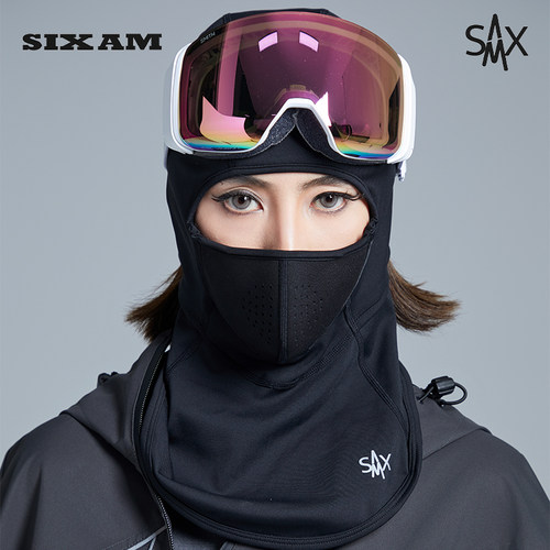 SIX磁吸面罩滑雪护脸头套