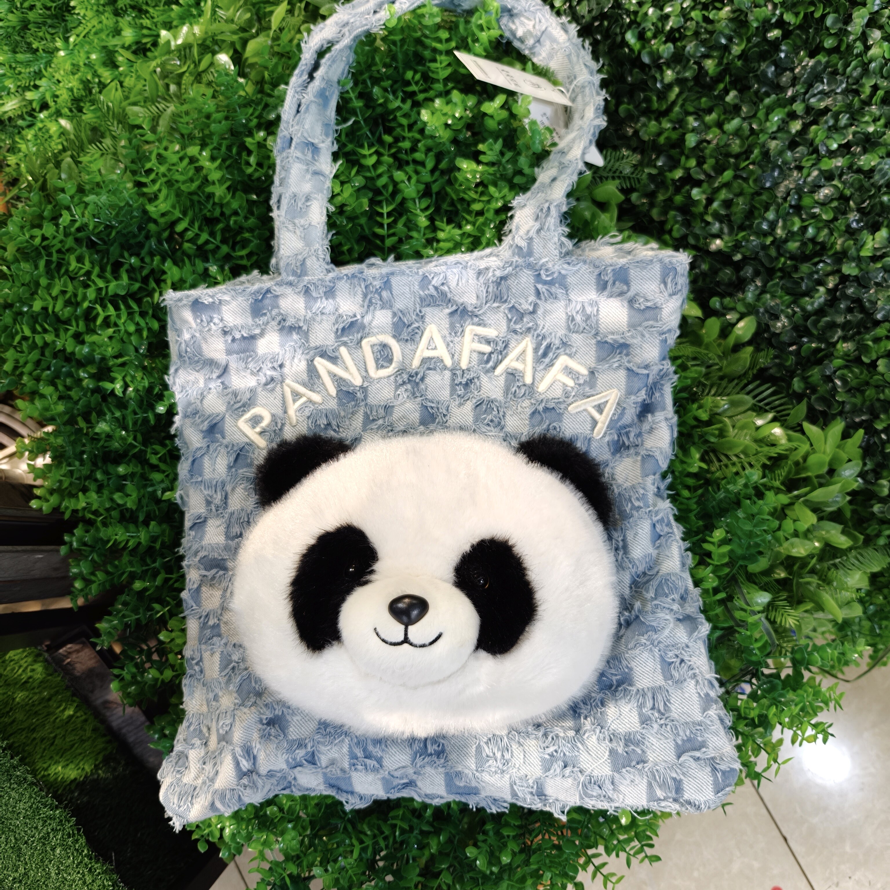 成都熊猫基地熊猫帆布包托特大容时尚帆布包