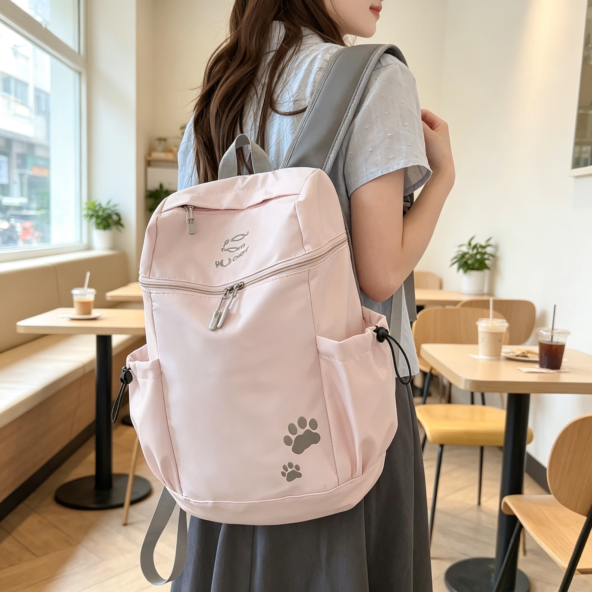 轻量防泼水大容量登山双肩包女