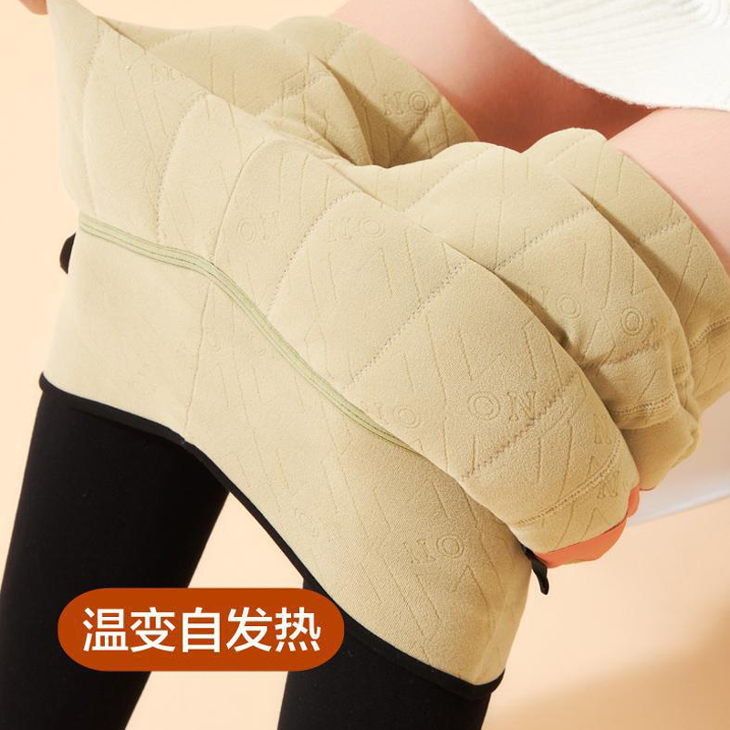 超厚保暖裤外穿东北加绒踩脚一体