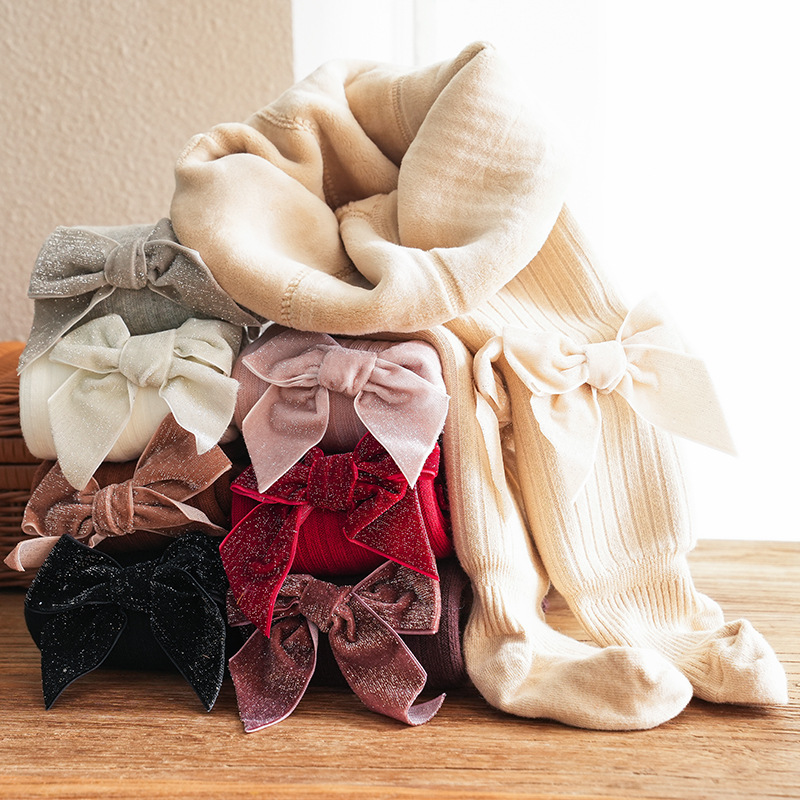 儿童冬季加绒连裤袜套装