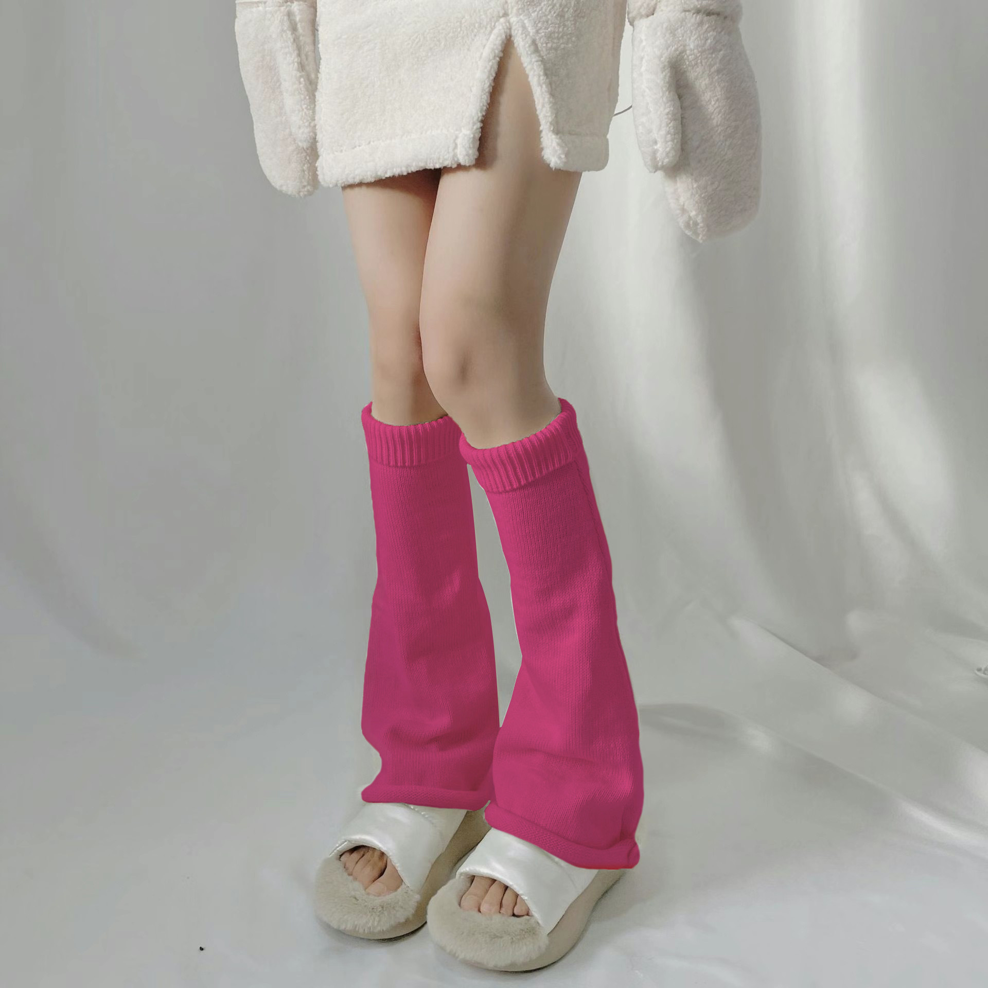 白色堆堆袜套春秋日系JK制服袜子