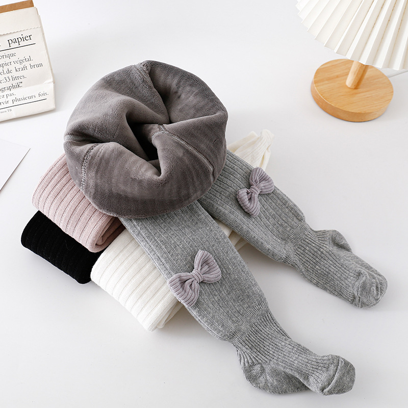 儿童秋冬季加厚连裤袜女宝