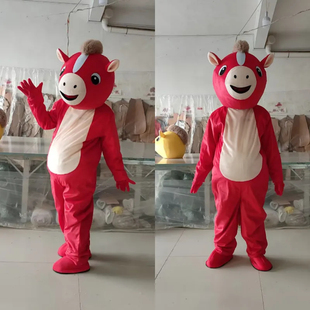 生肖马玩偶 人偶服装马年吉祥物行走道具年会演出道具cos服饰套装