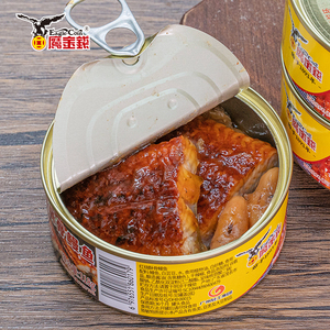 鹰金钱红烧酥骨鳗鱼小罐头海鲜香辣速食下酒菜下饭菜面条泡面搭档