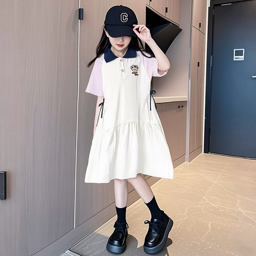 女童连衣裙纯棉碎花裙子洋气夏装