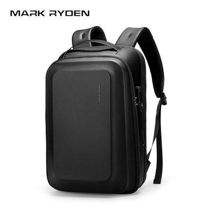 马可·莱登密码锁双肩包男士背包旅行商务笔记本电脑包多功能书包