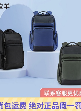 卡拉羊商务双肩包背包气囊减震双肩包大容量141516寸电脑背包5214