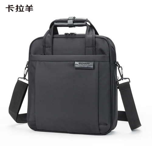卡拉羊手提包单肩斜挎包涤纶商务