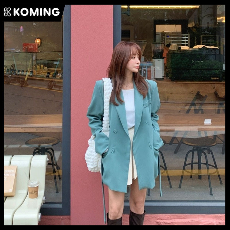 韩国女装THERE SHE IS泡泡西装外套