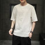 22夏季新品时尚简约纯色棉麻透气大码T恤男B343-1-T2106-P30,男装T恤,电商A021,四季星座 22夏季新品时尚简约纯色棉麻透气大码T恤男B343-1-T2106-P30,男装T恤,电商A021,四季星座