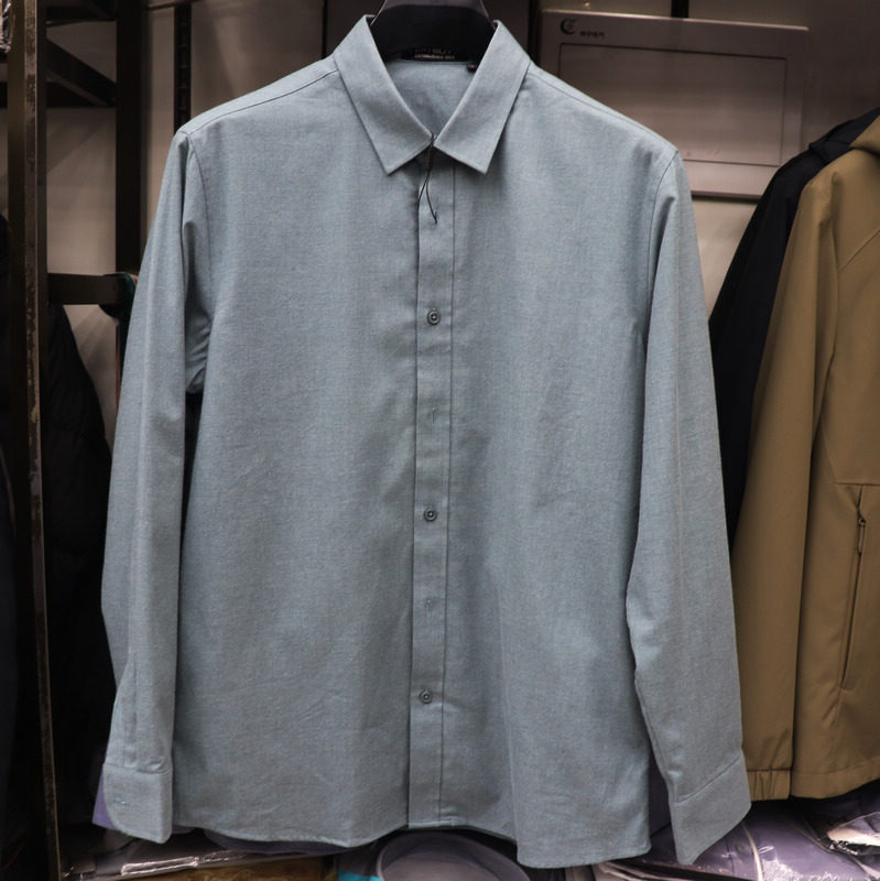 2025冬季新款巴克顿男装男士休闲长袖翻领加厚衬衫上衣舒适94689