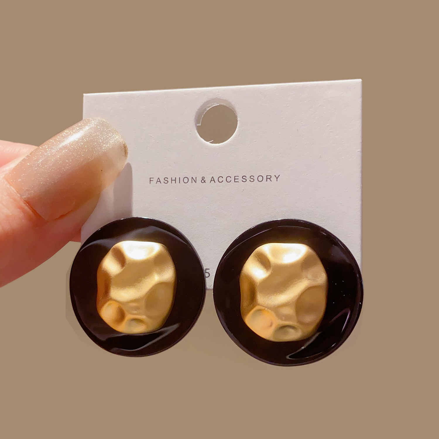 2025新款法式复古不规则圆形耳环女时尚夸张耳饰设计感小众耳钉,饰品/流行首饰/时尚饰品新,耳环,淘宝优惠券,粉丝福利购,淘宝优惠卷