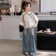 衣服 洋气女大童春秋上衣儿童女孩长袖 女童海军领卫衣2024新款 秋装