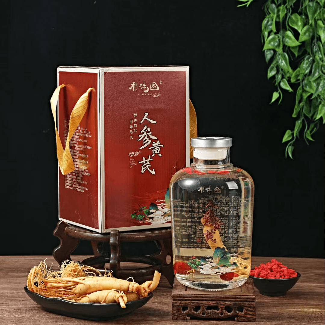 高颜值东北特产人参黄芪酒52度3斤瓶装粮食酒礼品过节送礼送长辈