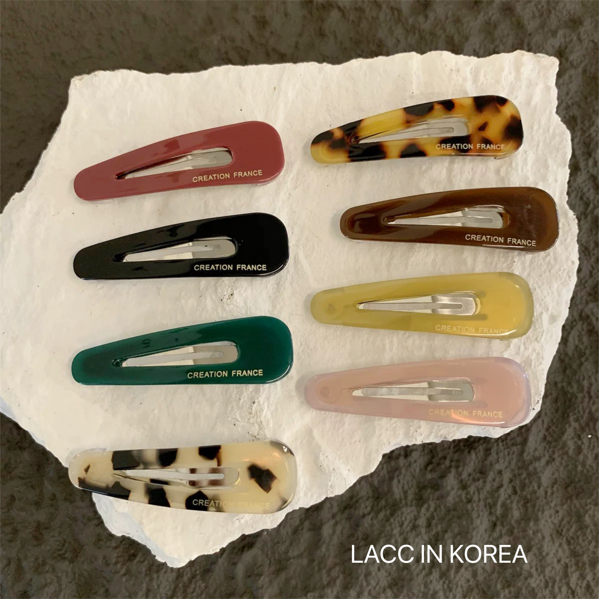韩国正品进口France金标透明三角BB夹糖果色刘海前额碎发夹发饰女