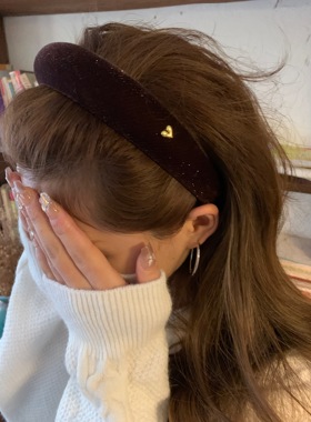 韩国金标金丝绒进口2025气质丝绒高颅顶发箍发饰发夹头箍发卡头饰