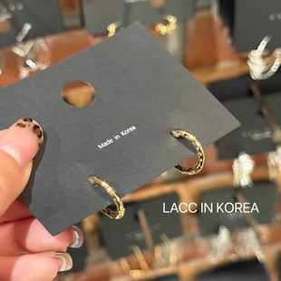 韩国nyunyu圈圈金属耳圈2025新款冷淡风夸张时尚圆环耳环耳饰