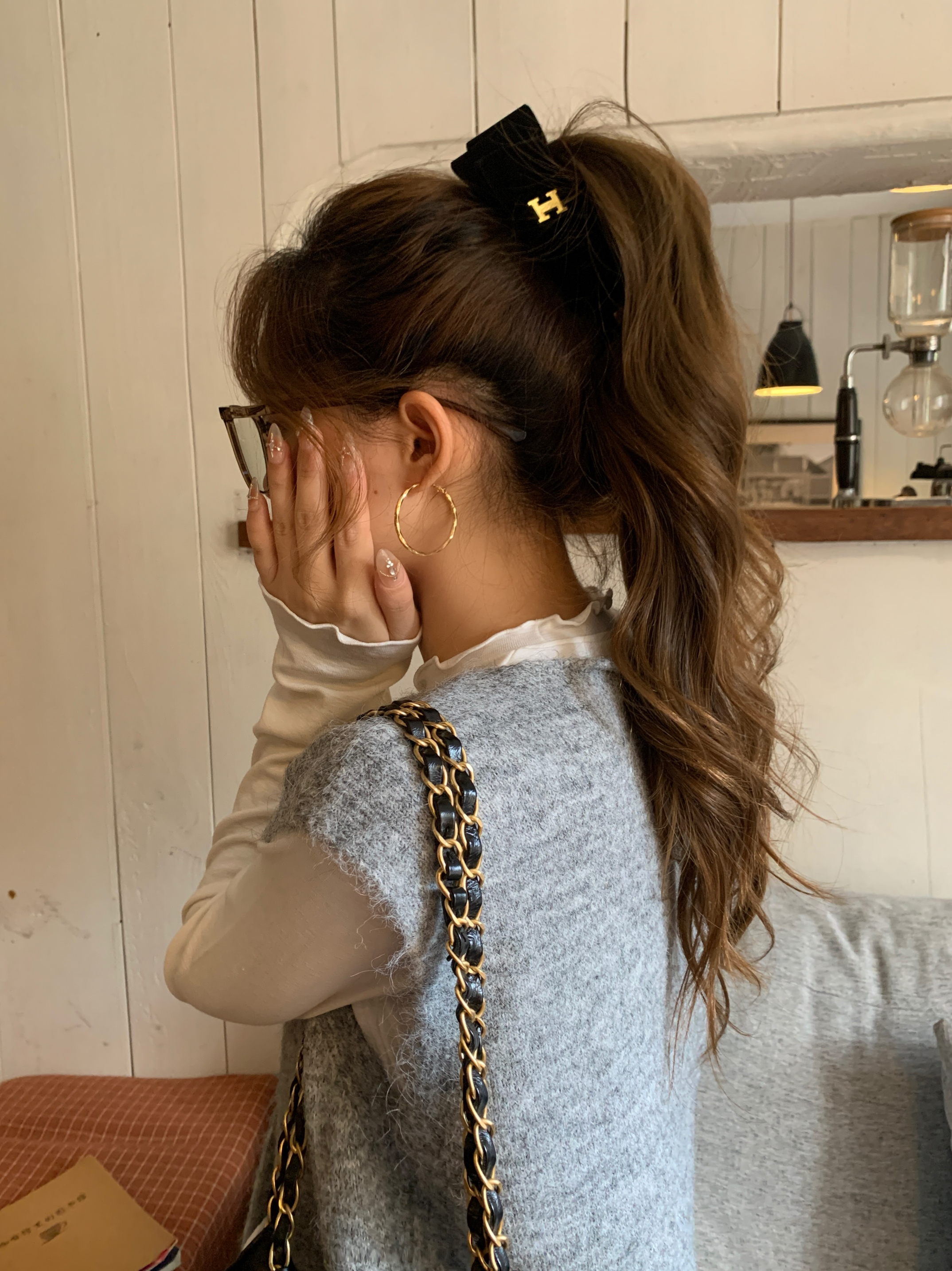 韩国进口双面植绒~2025新款高级感丝绒蝴蝶结香蕉夹发夹抓夹 头饰