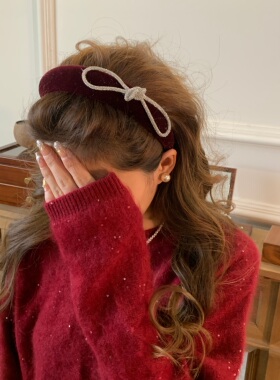 上新减10新年小香风蝴蝶结发箍女2026新款气质发卡头饰发饰饰品