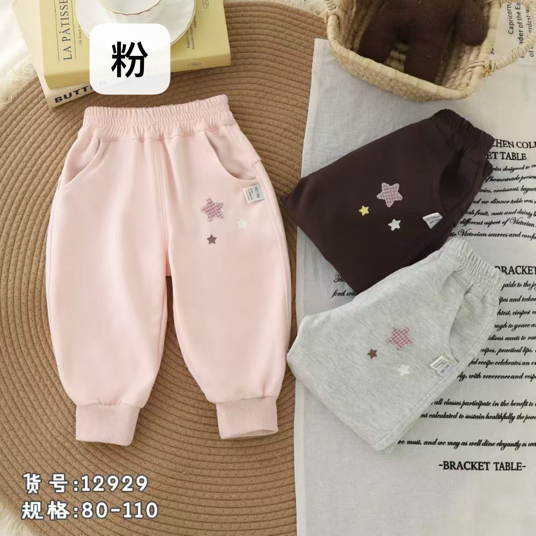女童套装春秋款2025新款儿童洋气时髦卫裤小童休闲纯棉裤子