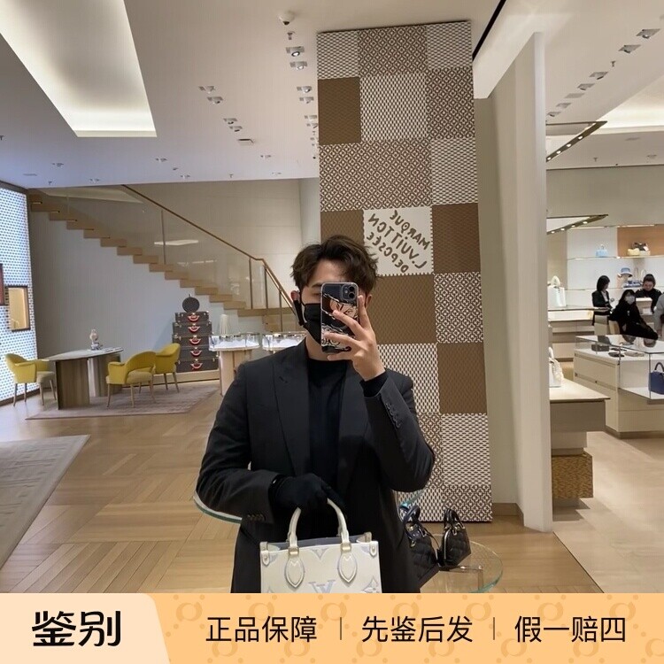 新款 奢店代购 2024 LV/路易威登 ONTHEGO 小号马卡龙手袋 M46833