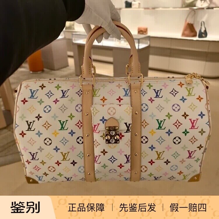 奢店 2026新款 LV/路易威登 村上隆联名KEEPALL 45 旅行袋 M13742